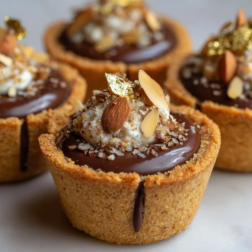 Ein Schokoladen-Marzipan-Keks in einer Schokoladen-Marzipan-Keks-Küche.