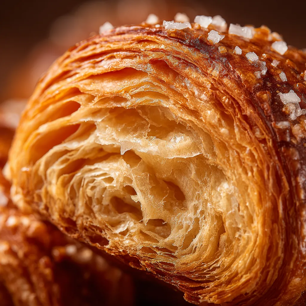 Ein Pretzel Croissant Fusion, der in einer Schachtel aufbewahrt wird.