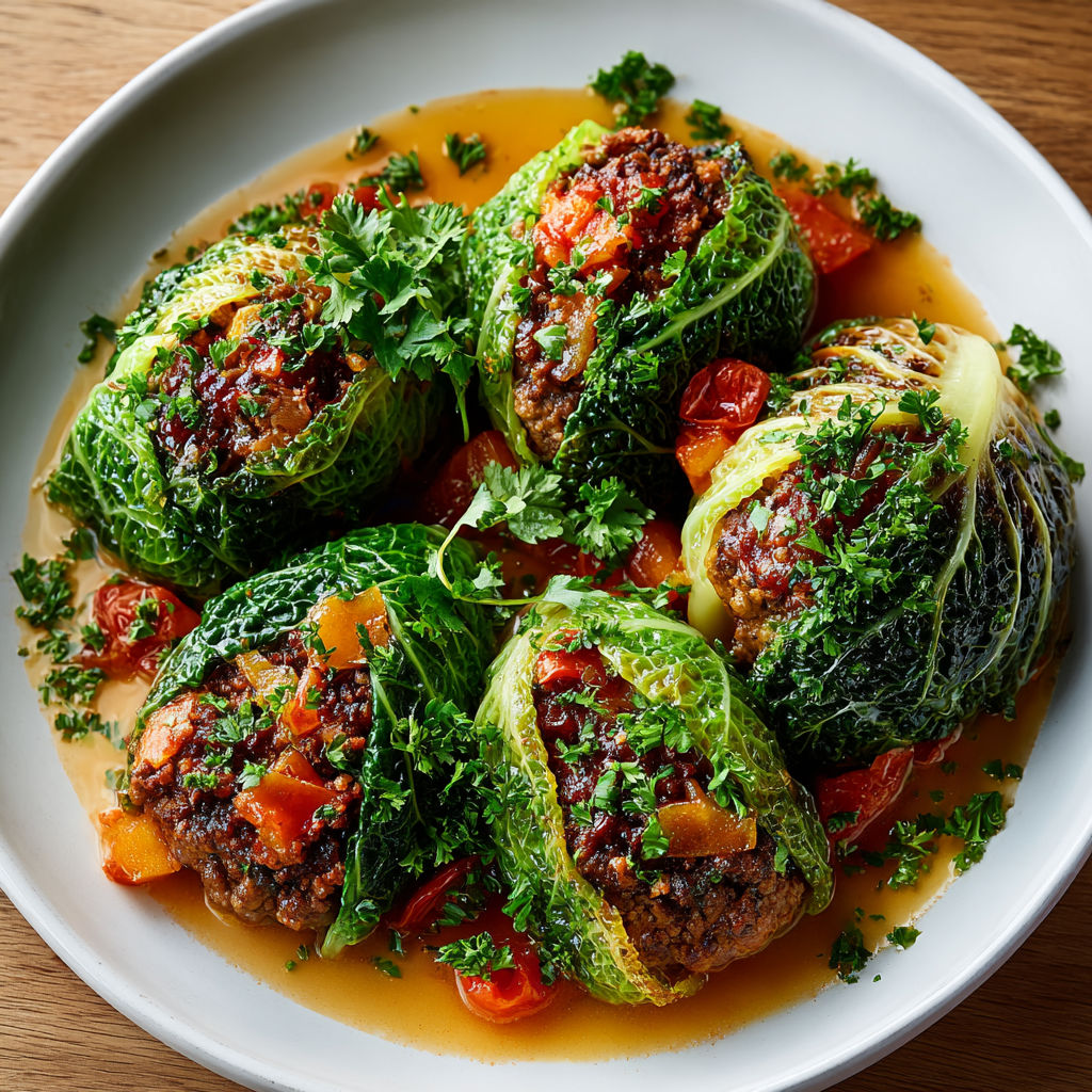 A plate of food with a twist.