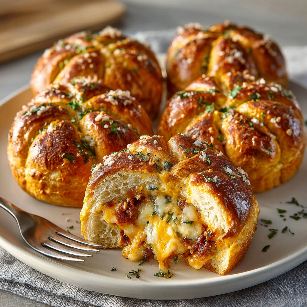 A plate of sourdough pumpkin buns.