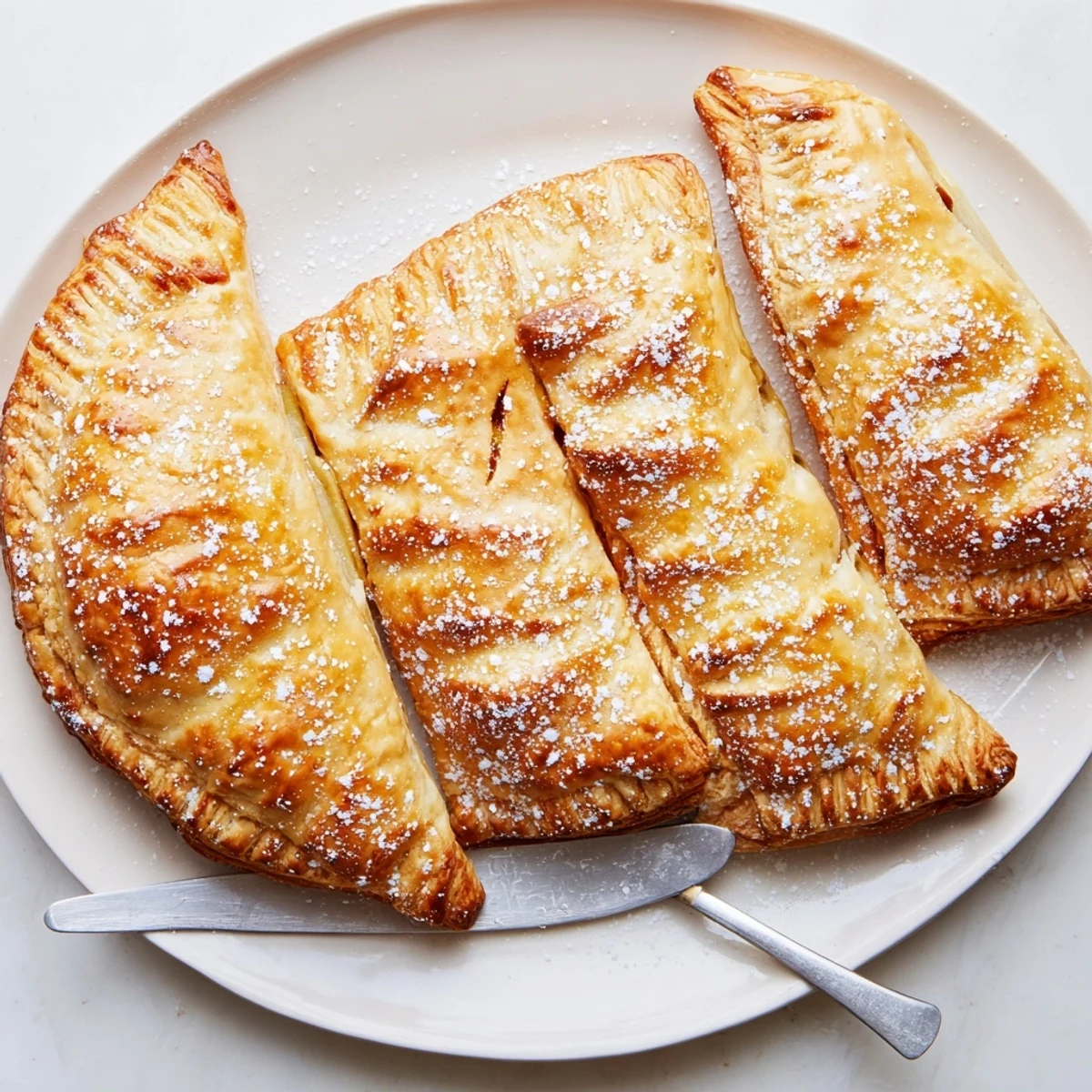 Golden pastry hand pies filled with sweet mango, apple, and warm spices.