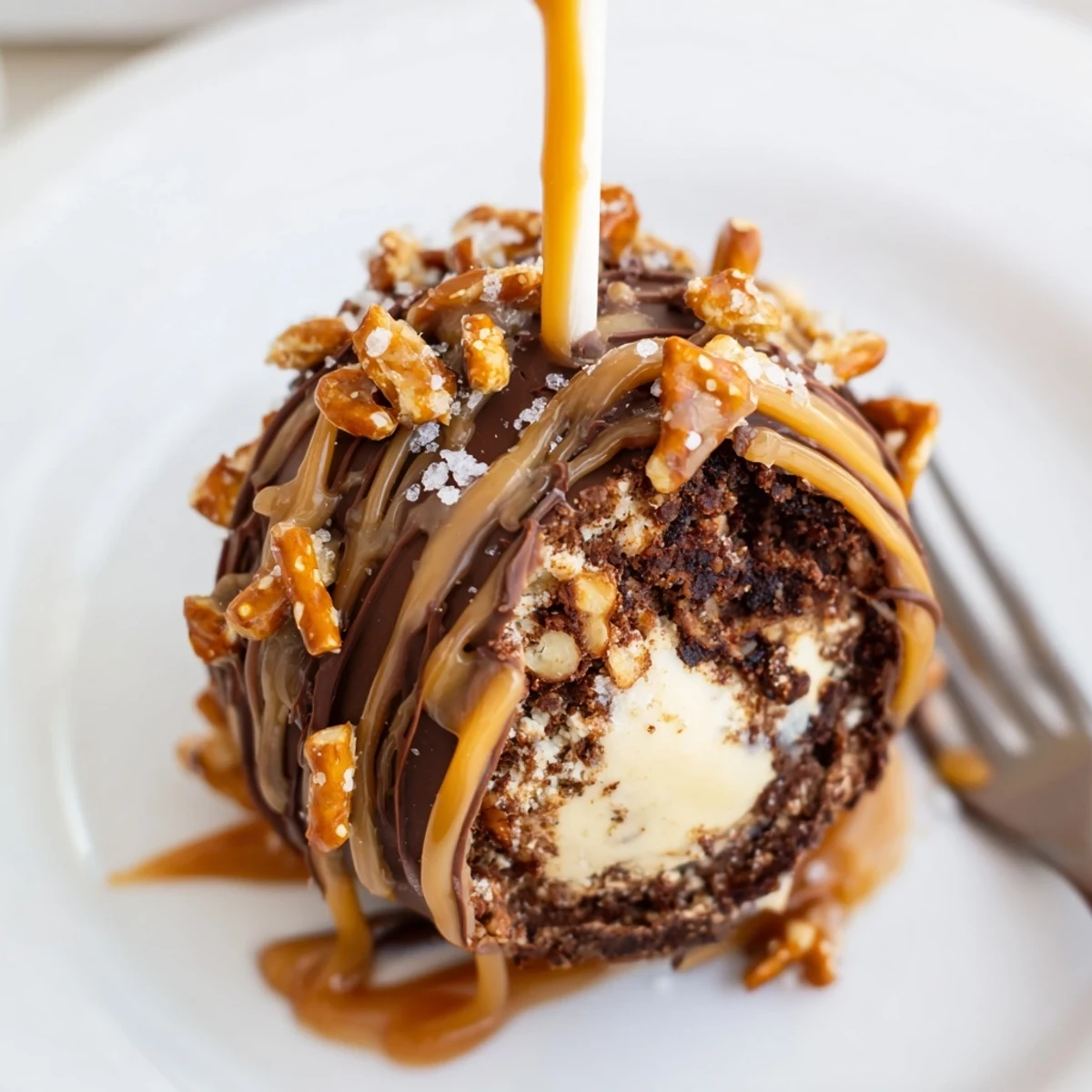 Karamell-Pretzel-Chaos-Kekse in handlichen Pops, köstlich und unwiderstehlich.