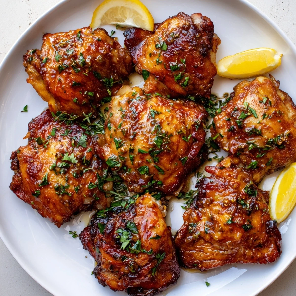 Saftige bayerische süße Senf-Hähnchen, perfekt für ein urlaubswürdiges Abendessen.  