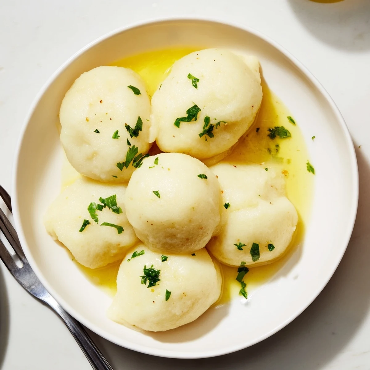 Pikante, selbstgemachte Kartoffelknödel, die leicht und sättigend für jede Mahlzeit sind.