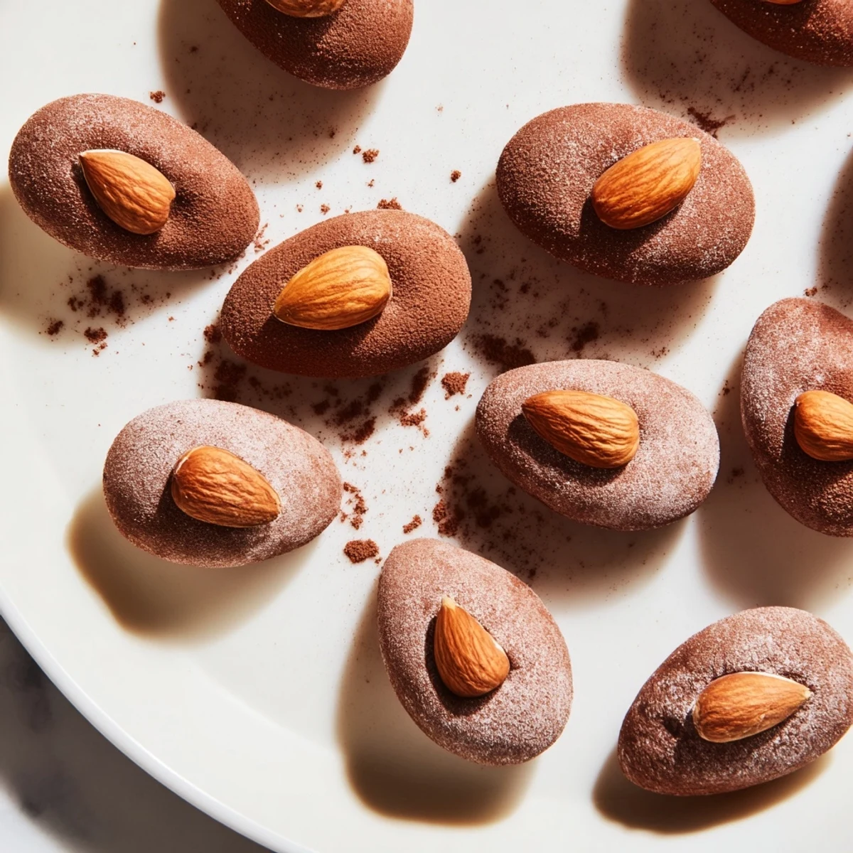 Homemade Quick Marzipan Almond Candy, shaped into perfect ovals for a delightful treat.