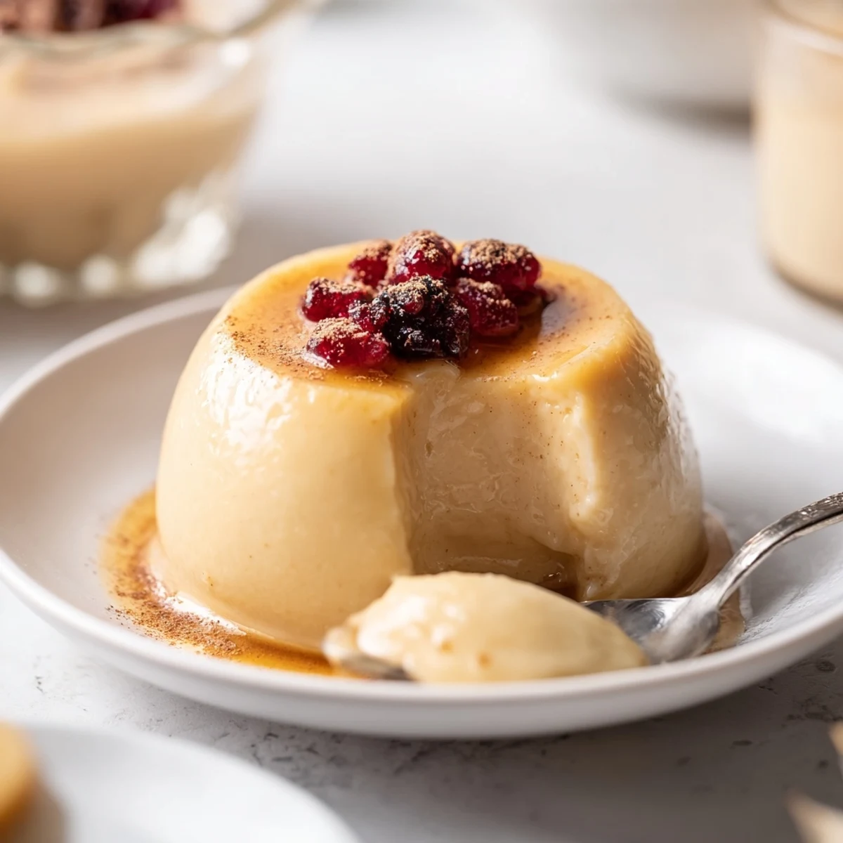 Here are the 3 ALT image texts for "Quick Vanilla Pudding Cups"