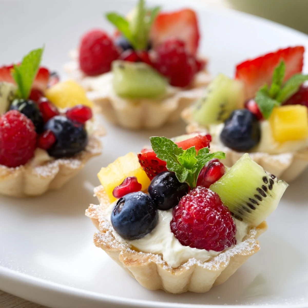A visually stunning heart shaped fruit tart board with vibrant fresh fruit.