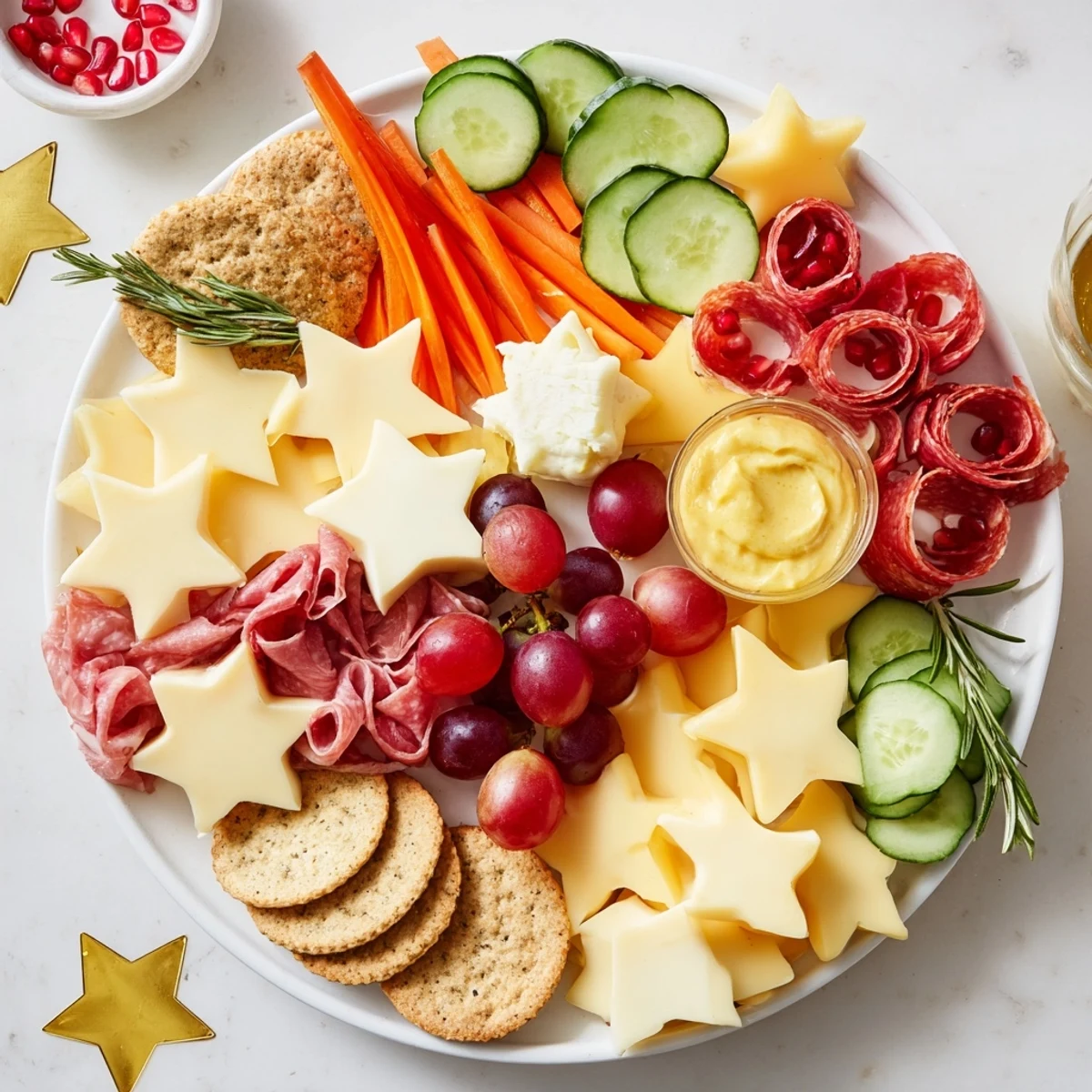 Festliches Stern Genuss Brett