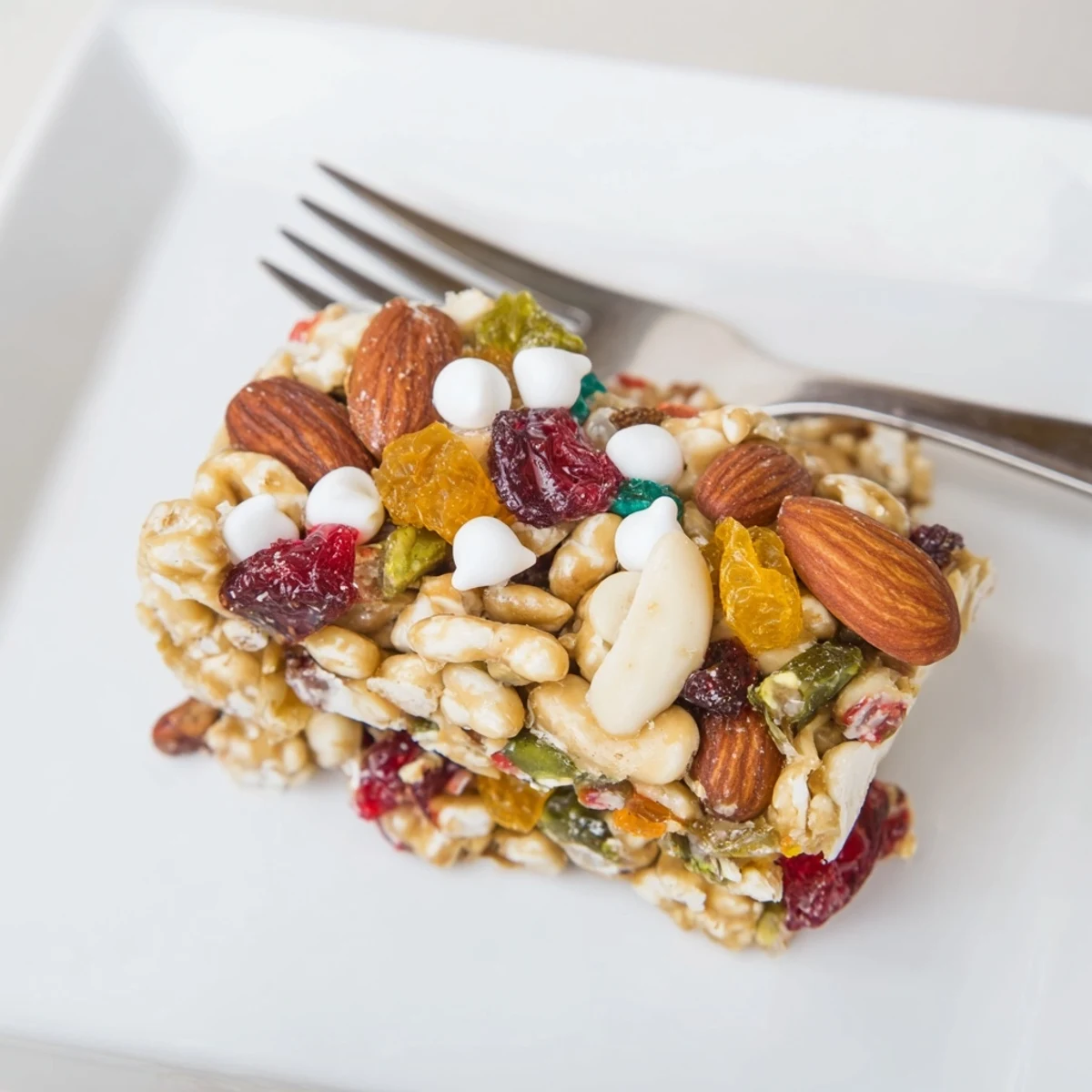 Here are the three ALT texts for the Winter Wonderland Trail Mix Bar: