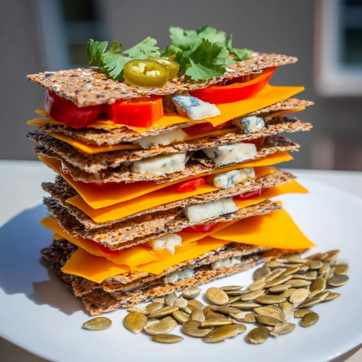 Here are three ALT texts for the Southwest Mesa appetizer, meeting all the requirements: