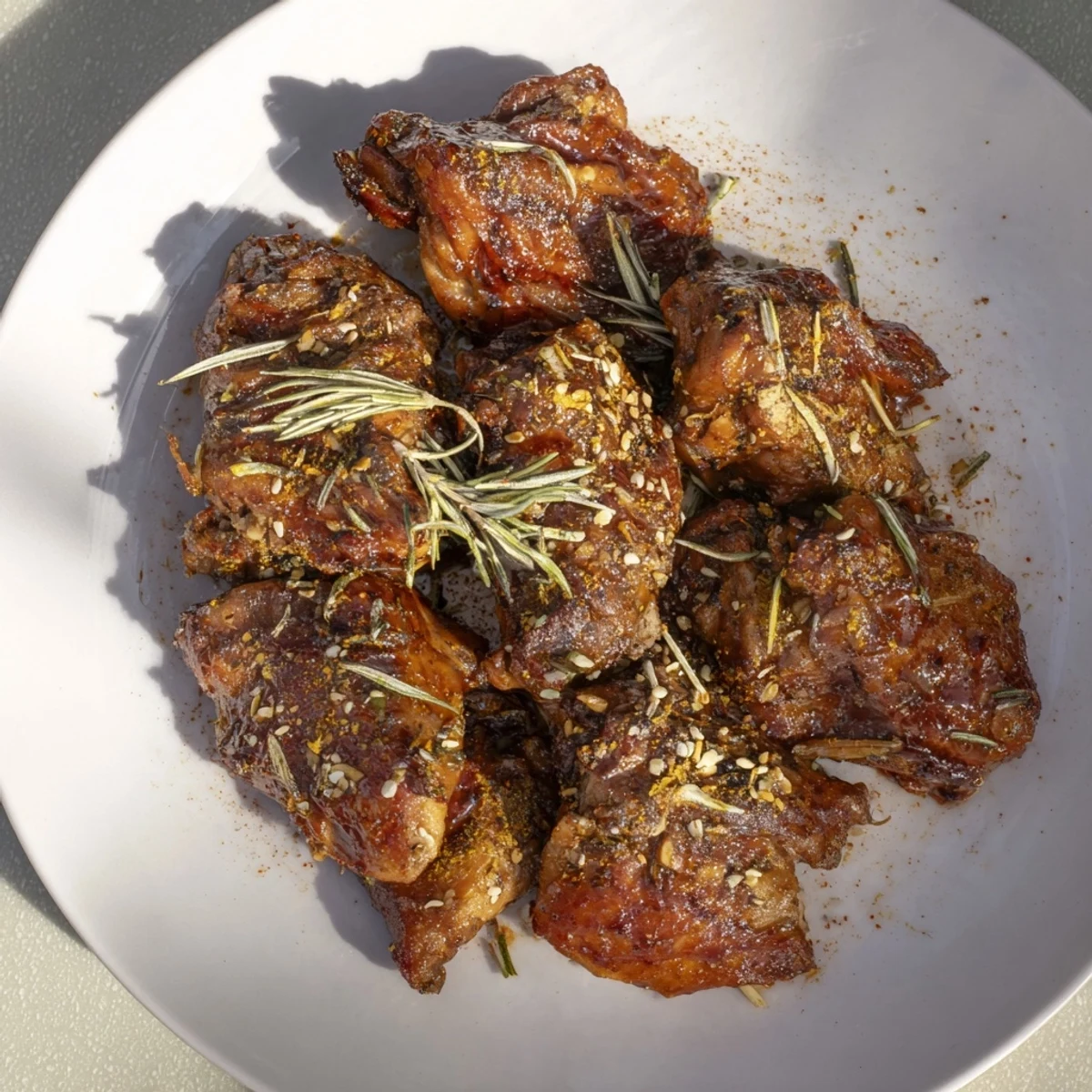 Spicy Yogurt Chicken Bites, golden and crispy, ready to be served as a flavorful appetizer.