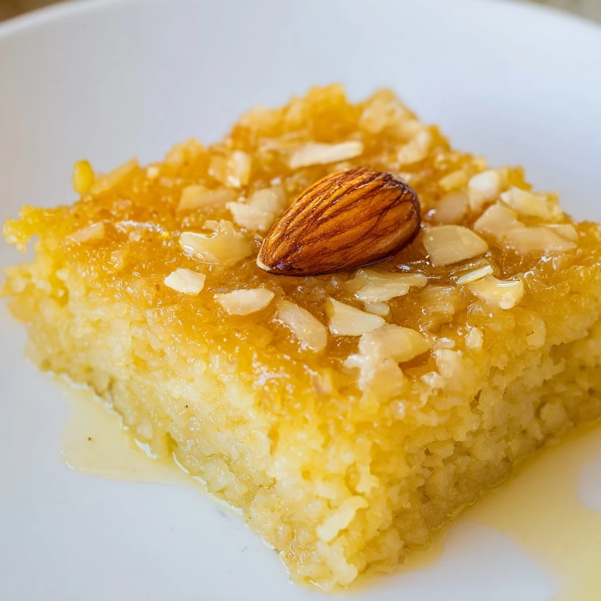 Here are 3 ALT texts for the Egyptian Basbousa Coconut recipe: