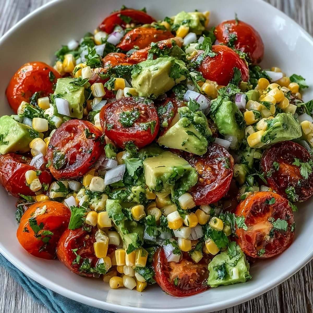 Frischer Mais Tomaten Salat #1349