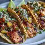 Gegrillter Lachs Mango Salsa