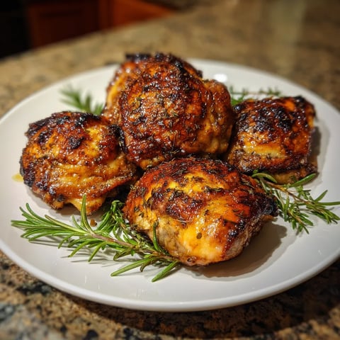 Ein weißer Teller mit sechs Stücken von Bavarian Beer-Marinierten Chicken darauf.