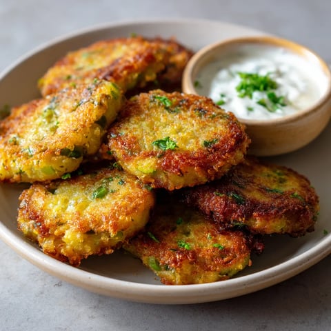 Ein Plate mit Spring Pea & Potato Patties.