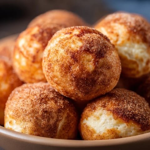 Ein Becher mit Quarkbällchen, die in einem Airfryer zubereitet wurden.