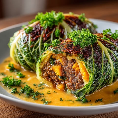 A plate of food with a twist.