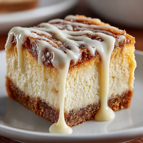 A slice of cheesecake with a drizzle of caramel sauce.