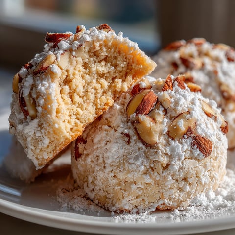 A plate of cookies with nuts on top.