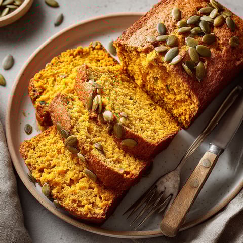 A slice of orange bread with seeds on top.