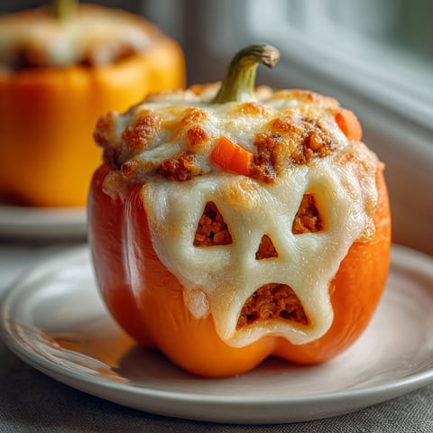 A plate with a bell pepper with a face drawn on it.