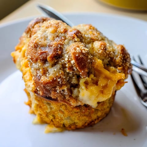 Herzhafte Muffins mit würzigem Käse und wurde mit einer leckeren Brezelkruste kombiniert.