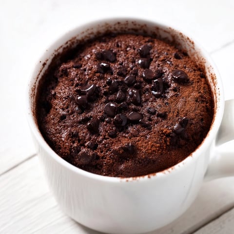 Rich, fudgy Mug Cake Schokolade in a mug, ideal for quick chocolate dessert cravings.