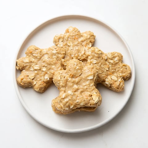 Homemade Friendly Dog Paw Treats, ready to bake, are a healthy and delicious snack for your pup.