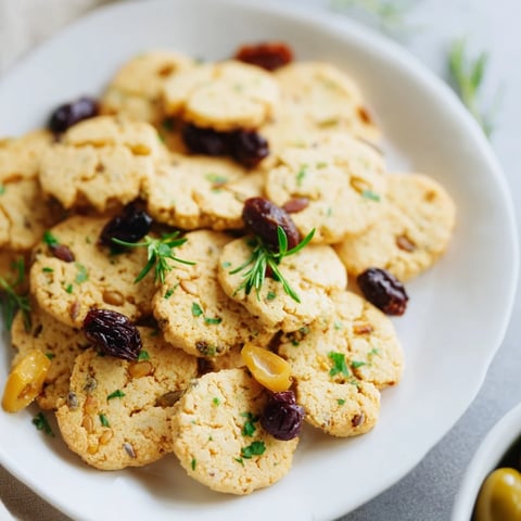 A look at "The Cobblestone Courtyard," a charming appetizer with olives and crackers.