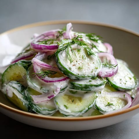 Ein Glas mit einer Salat aus Zucchini und Dill.