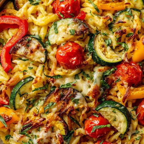 Ein Bild von Käsespätzle mit Légumes Rôtis de Saison.