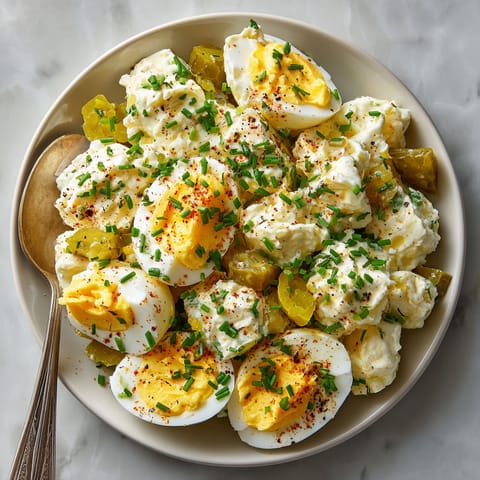 A bowl of food with eggs and vegetables.