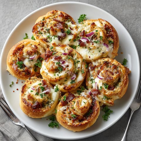 A plate of bratwurst and sauerkraut pizza rolls.