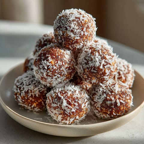 A plate of coconut balls.