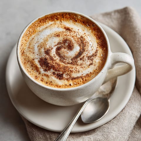 A cup of oat milk pumpkin spice latte premium.