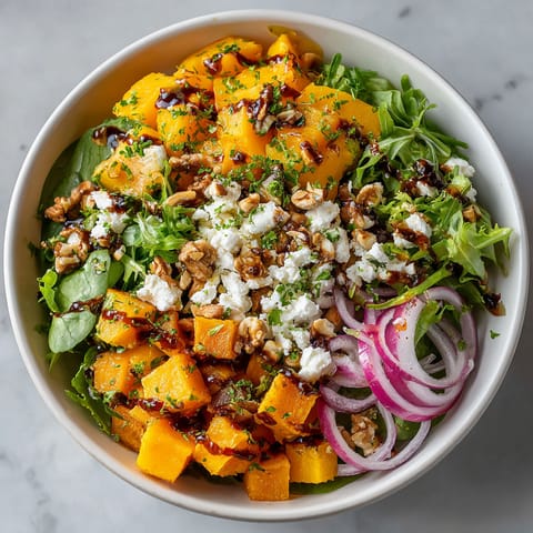A bowl of roasted pumpkin seeds, goat cheese, and chestnut.