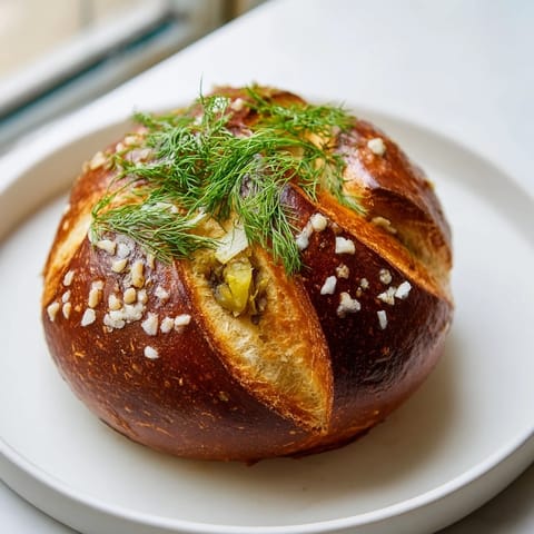 Vegan Dill Pickle Pretzel Buns