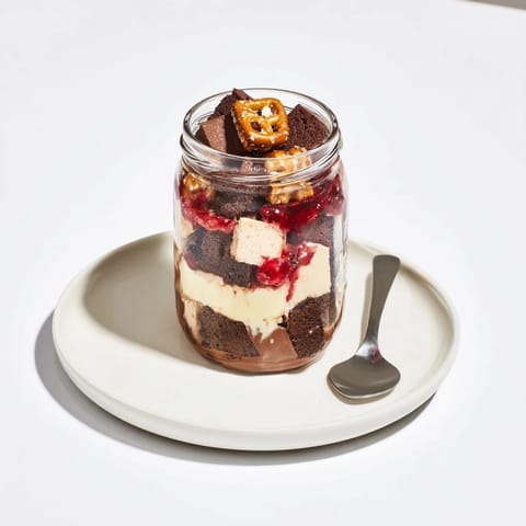 Surreal Biergarten Cake Jar