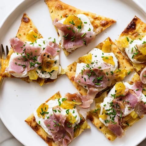 Mini Onion Tart Flammkuchen