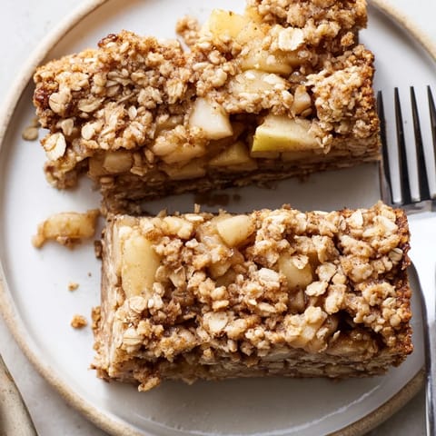 Apfel Streusel Frühstück Bars