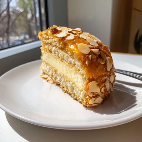 Klassischer Honigkuchen mit Mandeln