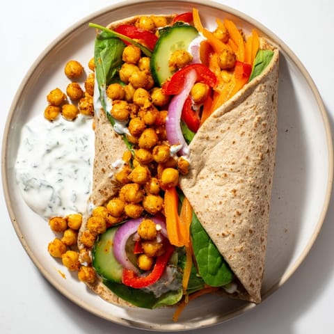 Kichererbsen Gemüse Wraps #718