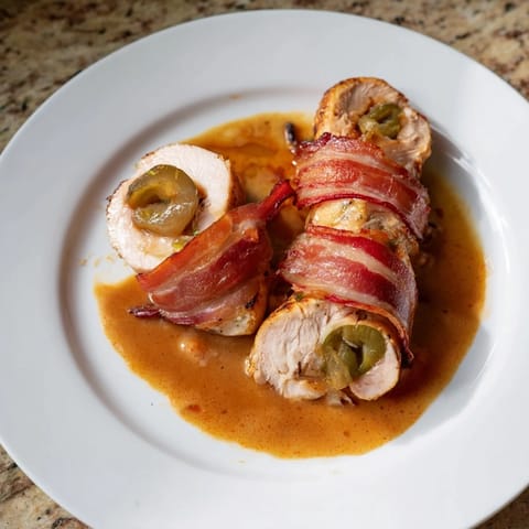 Schnelle Huhn Rouladen Rollen