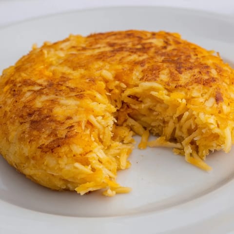 Warm, fluffy 4-ingredient mashed potato cakes, easy to make for a quick and comforting side here.