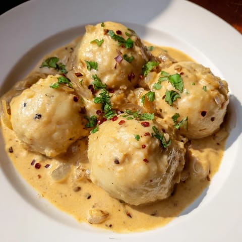 Curry Kartoffel Klöße Fusion