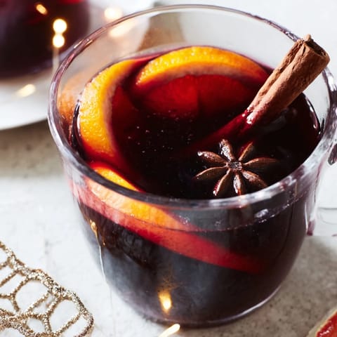 Express Mandarinen Glühwein warm