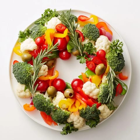 Bunter Gemüsekranz festlich