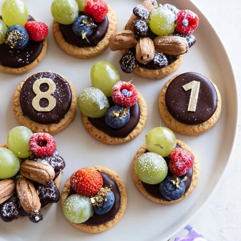 Festliche funkelnde Uhrplatte #861