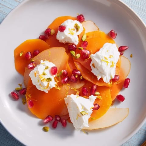 Winter Früchte Persimmon Birne